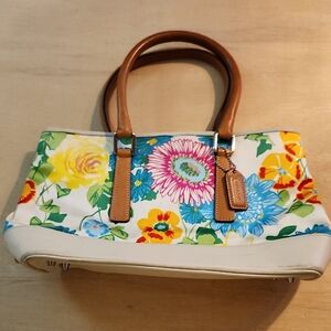 Coach Floral Canvas Bag 7746